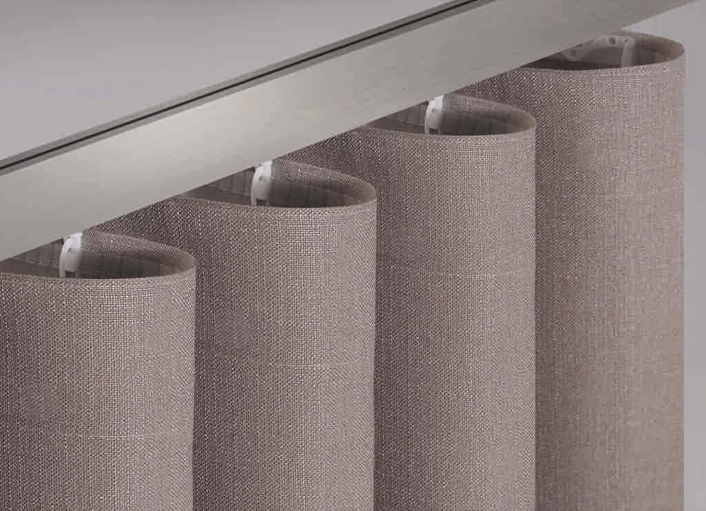 Verwendbar für Schienen und Stangen mit Innenlauf sowie Schienen und Stangen (bis ∅ 30 mm). Bei auf- oder zugezogener Gardine immer perfekt in Form. Mit vertikalen Stegen für Stangeneinschub. Geeignet für leichte oder transparente Stoffe bis mittelschwere Dekostoffe, schnelle Handhabung.
Verwendbar für Schienen und Stangen mit Innenlauf sowie Schienen und Stangen (bis ∅ 30 mm). Bei auf- oder zugezogener Gardine immer perfekt in Form. Mit vertikalen Stegen für Stangeneinschub. Geeignet für leichte oder transparente Stoffe bis mittelschwere Dekostoffe, schnelle Handhabung.